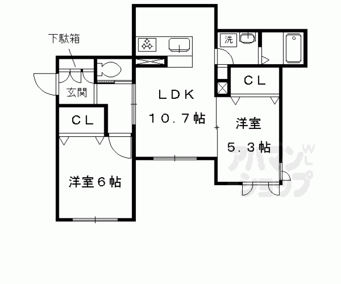 【ＳｈａＭａｉｓｏｎ　ＴＨＥ　ＳＨＩＰ　ＮＩＳＨＩＧＡＭＯ】間取