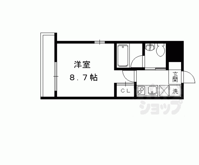 【シエルコート紫野Ⅱ】間取