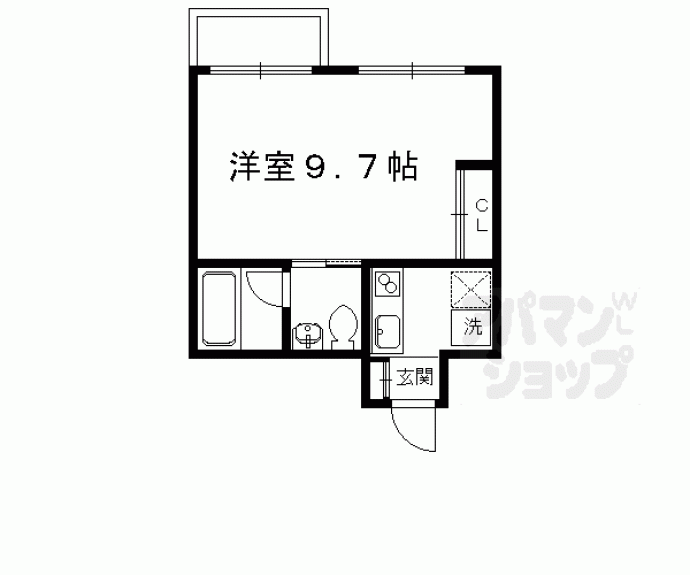【シエルコート紫野Ⅱ】間取