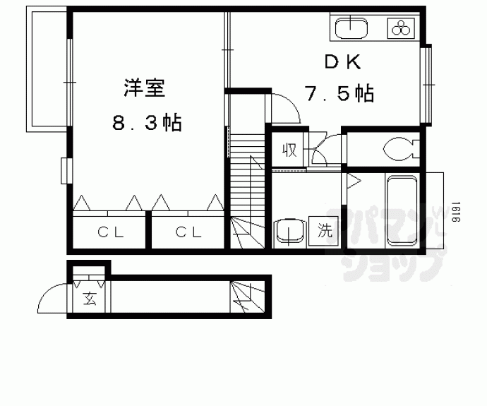 【エルメゾン北山】間取