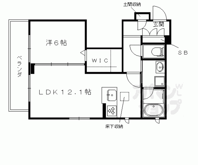 【シャーメゾン紫野】間取