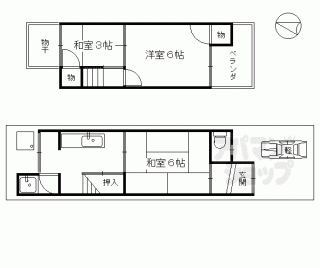 【鷹峯黒門町１２－９貸家】