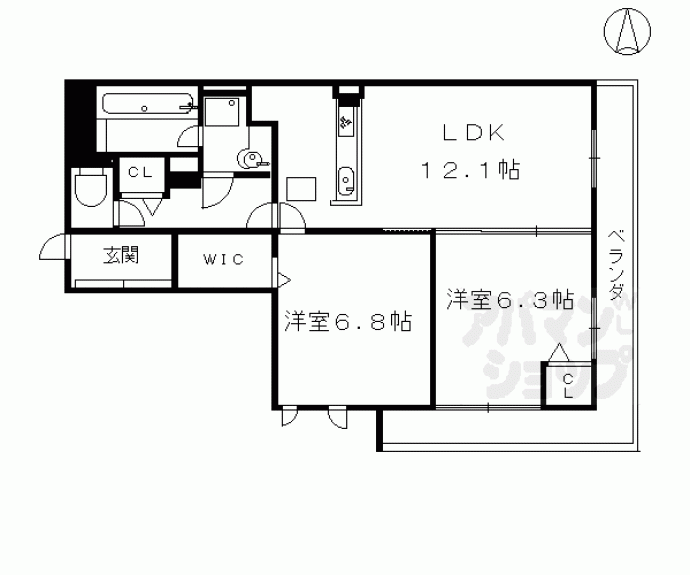 【リーゾ北山】間取