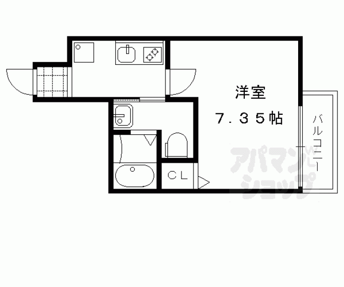 【フラッティ大徳寺南】間取