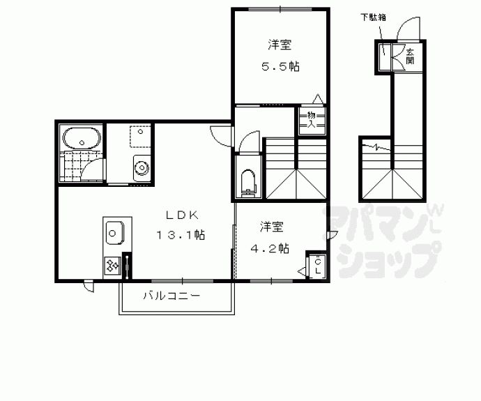 【シャーメゾン　ノア】間取