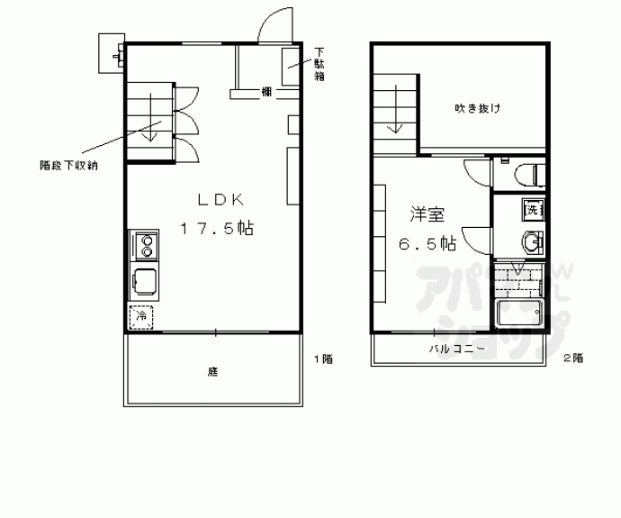 【トゥインハウス北大路】間取