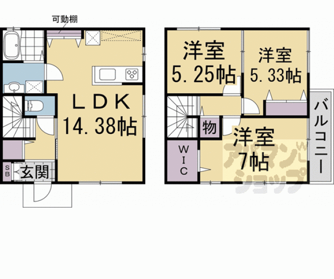【パークフロント北山】間取