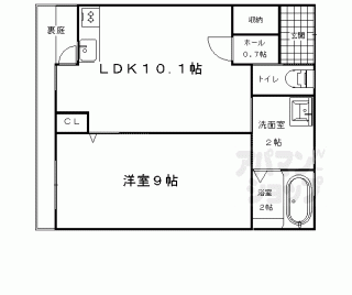 【紫野上柏野町１６－４貸家】