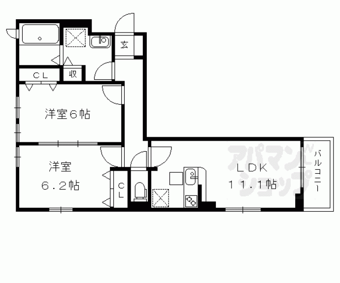 【ニューメゾン山冨士】間取