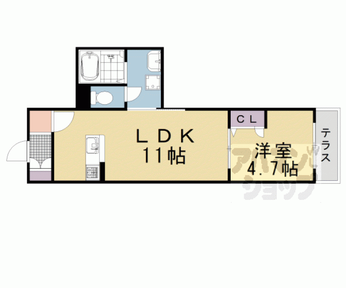 【セントリヴィエ京都衣笠】間取