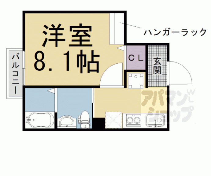 【ＭＥＳＡ　ＶＥＲＤＥ　御園橋Ⅱ】間取