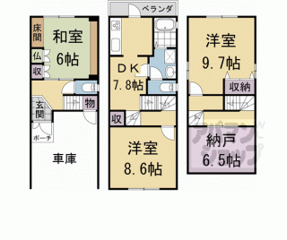 【紫竹桃ノ本町６０貸家】