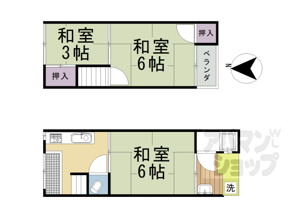 【紫竹西北町５１－８貸家】