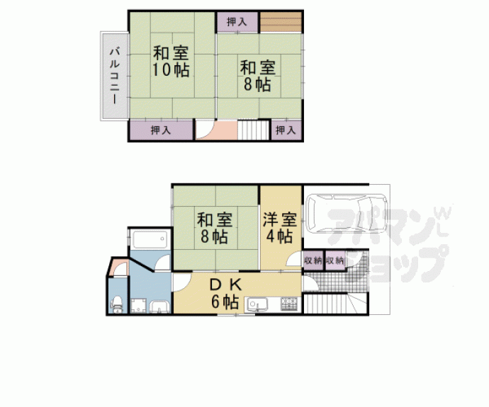 【大宮玄琢南町貸家５－５】間取