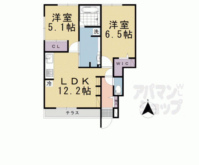【パルク西賀茂】間取