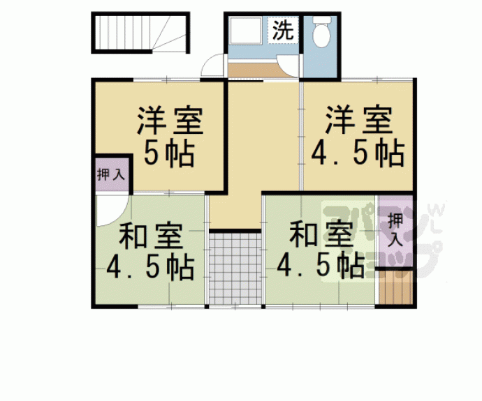 【紫野雲林院町８－５貸家】間取