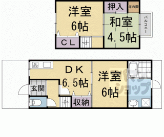 【紫竹西野山東町貸家（北２）】