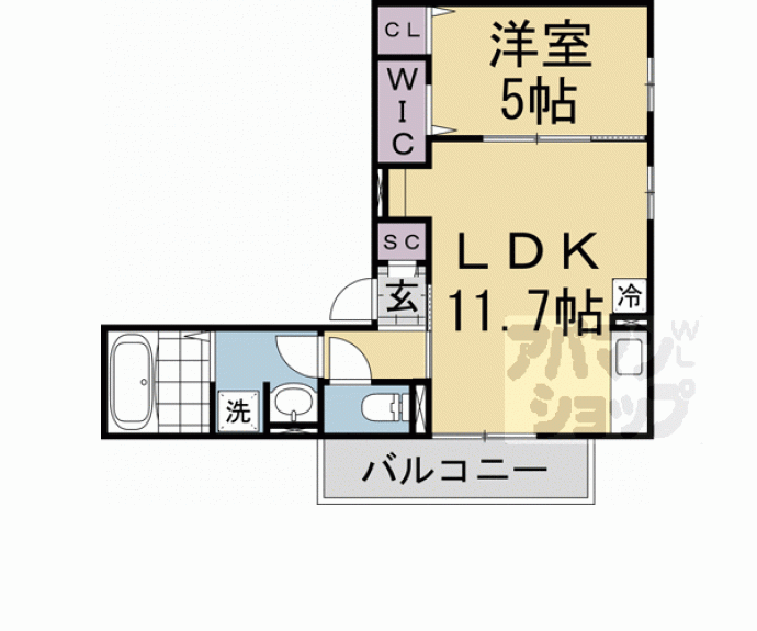 【メゾン・ド・ボヌール上賀茂】間取