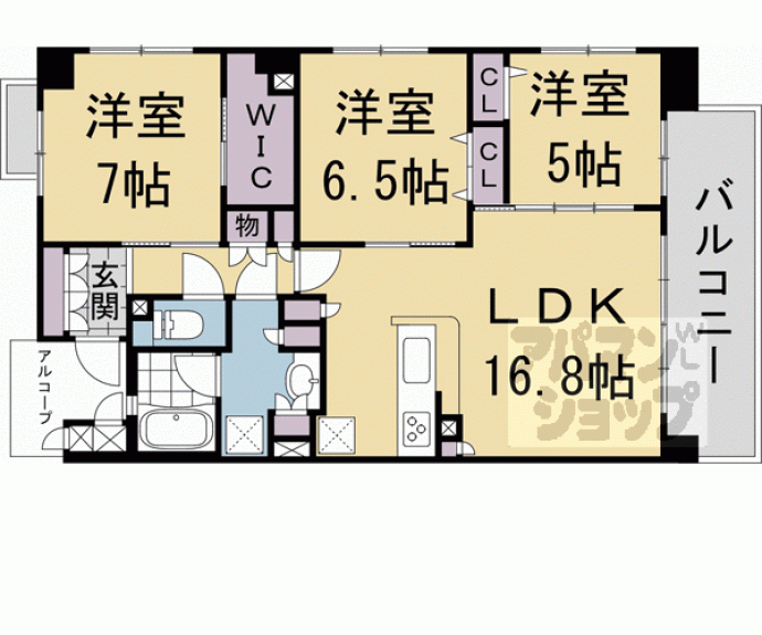 【エステムコート京都紫野】間取