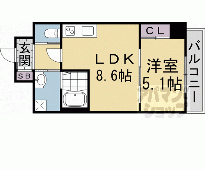 【Ａ－ｍｏｎ金閣寺ＮＥＫＩ】間取