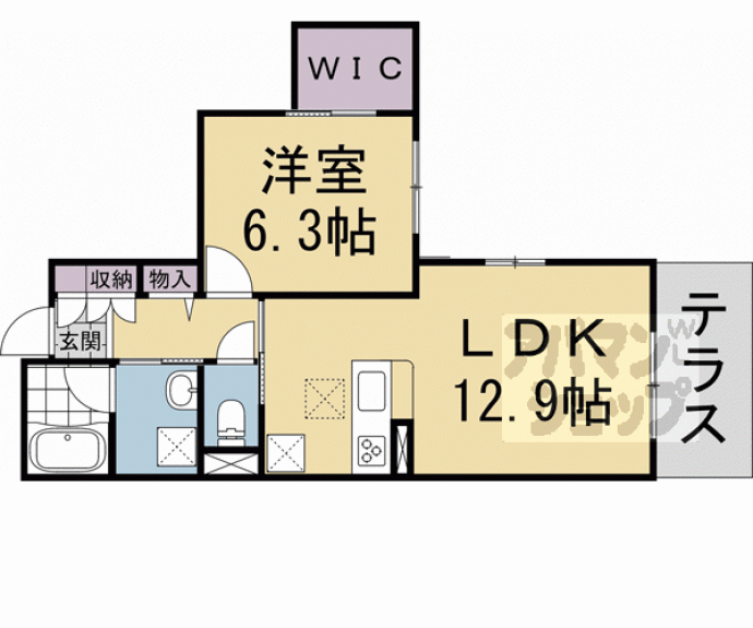 【シャーメゾン　Ｌａ　ｇｒａｃｅ】間取