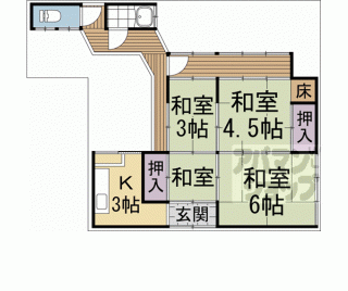 【紫野上柳町３貸家】