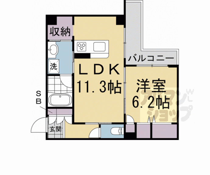 【シャーメゾンふみ】間取