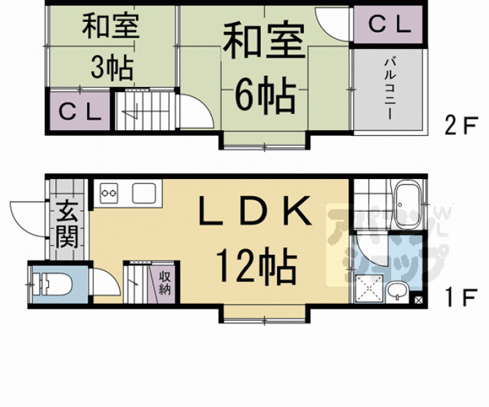 【大宮玄琢北町貸家】間取