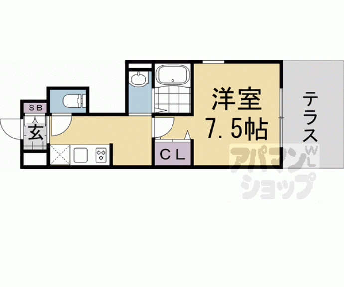【エトワール紫竹Ⅲ】間取