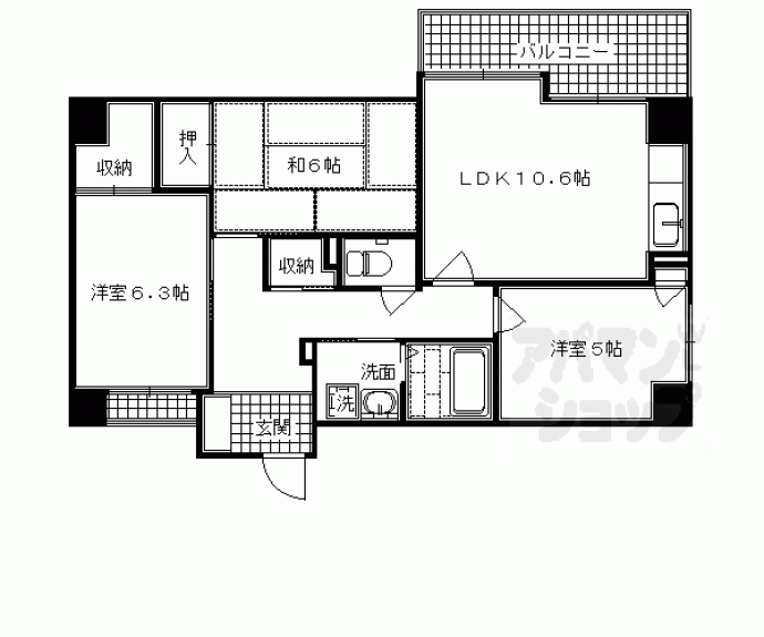 【Kisグローブ竹】間取