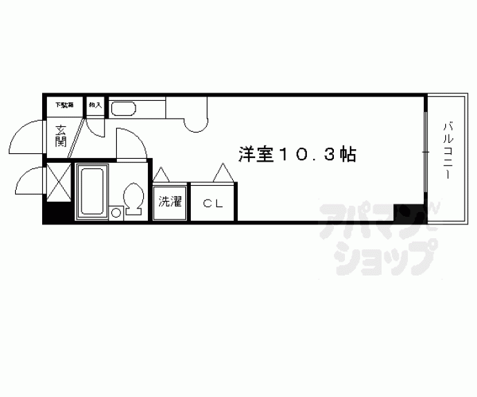 【ＤＥＴＯＭ－１烏丸五条】間取