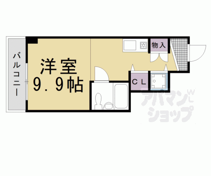 【DETOM-1烏丸五条】間取