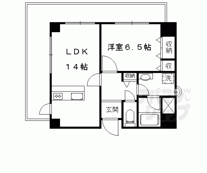 【パレロイヤル西陣】間取