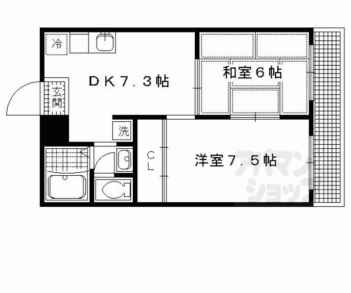 【高野ロイヤルハイツ】間取