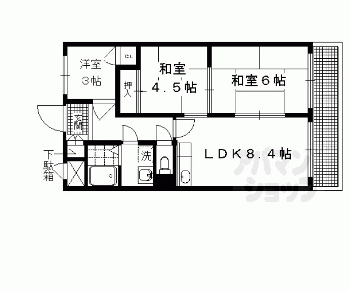 【ドエル修学院】間取