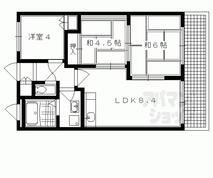 【ドエル修学院】間取