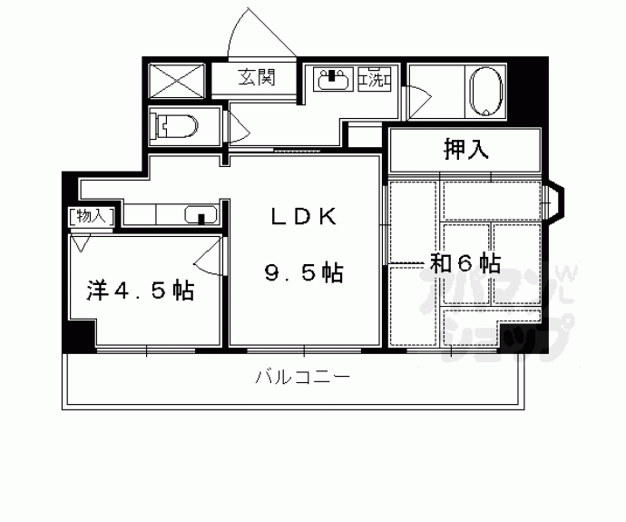 【第３３長栄今小路メリーハイツ】間取