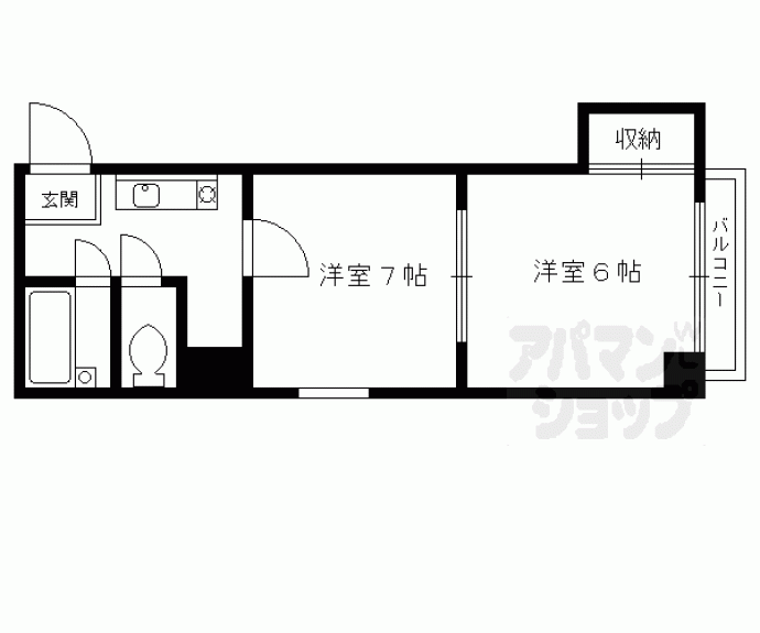 【シャンポール御所南】間取