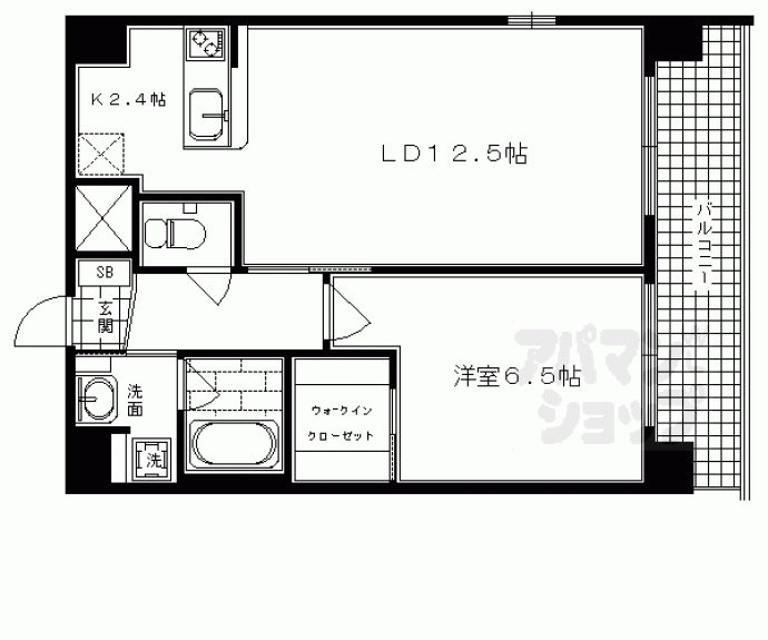 【アスヴェル京都烏丸五条】間取