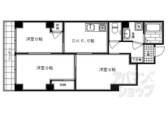 【シャトーレスト】間取