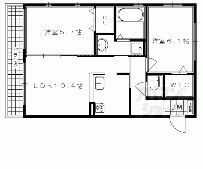 【アドミラブールＡ・Ｂ棟】間取