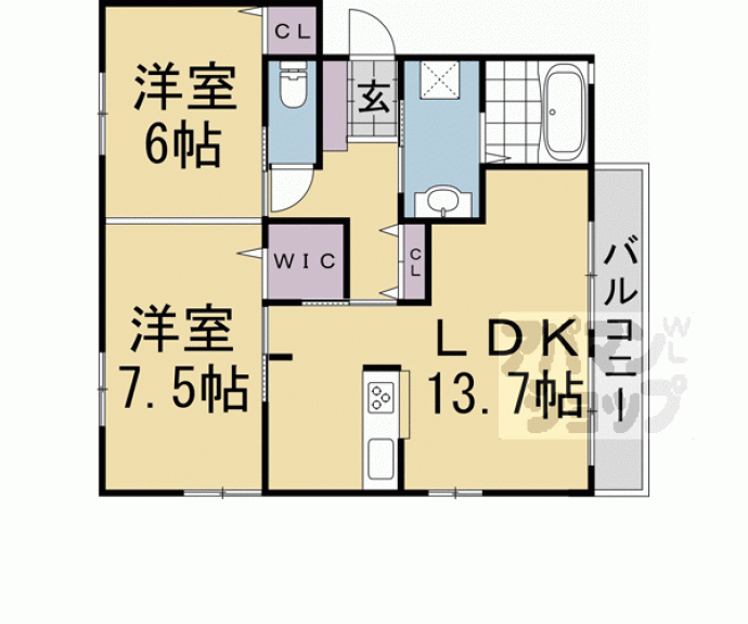 【アドミラブールA・B棟】間取