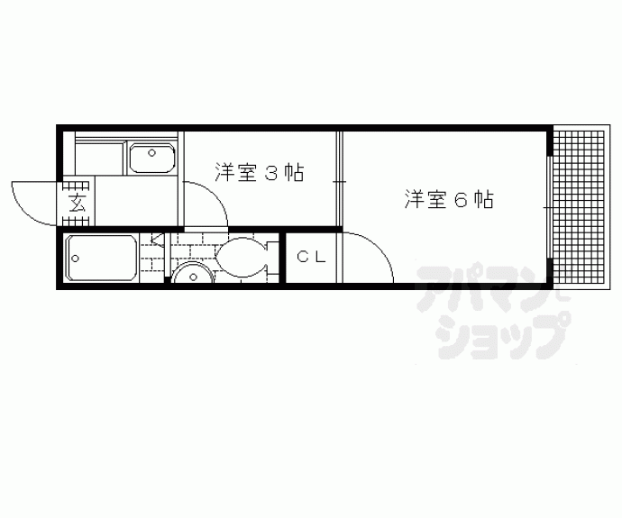 【コーポミナミ】間取