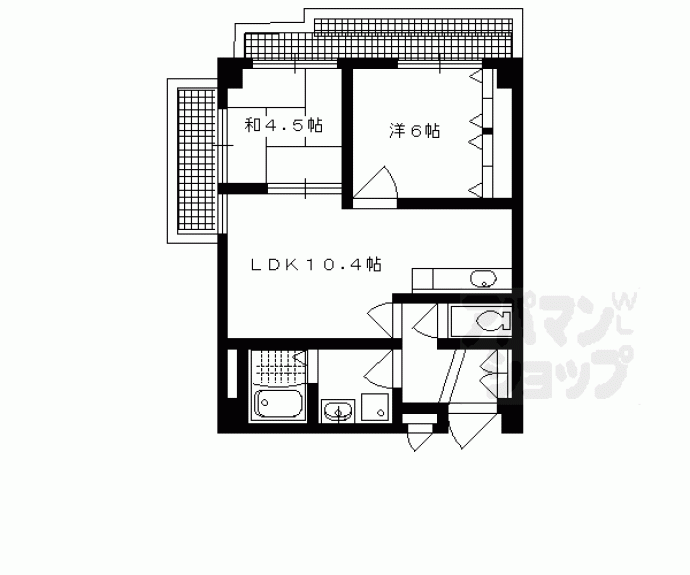【川端マンション】間取