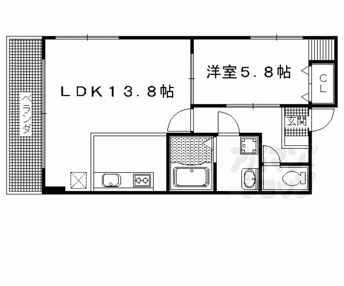 【川端マンション】間取