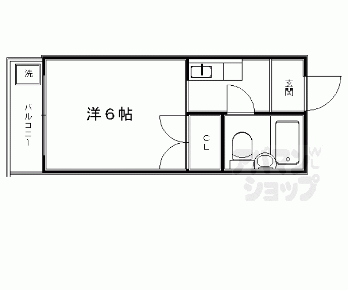 【サーシャ西陣】間取
