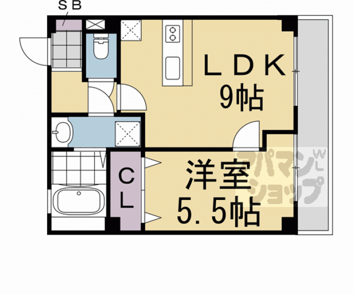 【サーシャ西陣】間取