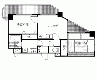 【パインフィールド二条城】