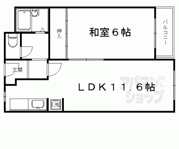 【クラウンコーポ】間取
