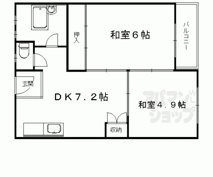 【クラウンコーポ】間取